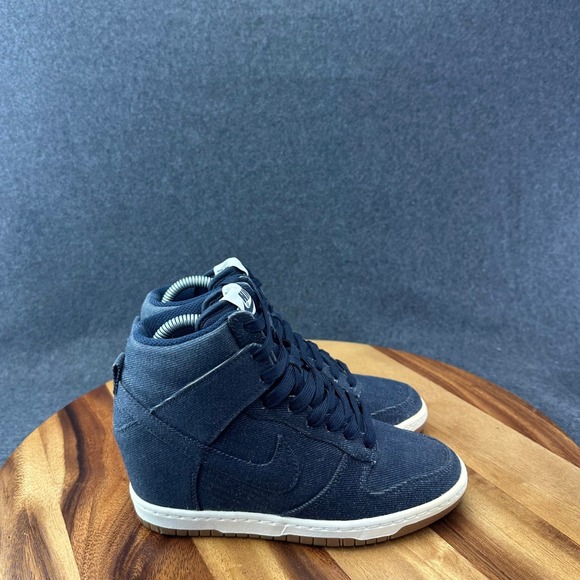 Nike Shoes - Nike Dunk Sky Hi Essential Hidden Wedge Navy Gum Women's Size 5.5 644877-400